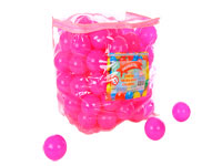 Bolinhas para piscina rosa bola 07cm - bolsa com 100 unidades - embalagem com 06 bolsas.