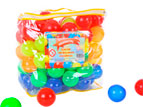 Bolinhas para piscina coloridas bola 07cm - bolsa com 100 unidades - embalagem com 06 bolsas.