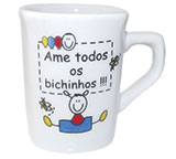 CANECA QUADRO - Ame Todos - 260ml - Caixa com 60 pçs.