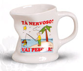 CANECA TORTA - Tá Nervoso -  180ml - Caixa 60 Unidades.