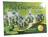 Kit Caipirinha 09 peças - estojo litografado.